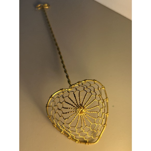 Trudeau Maison 8.5" Brass Fondue Strainer / Egg White Separator - Picture 6 of 6